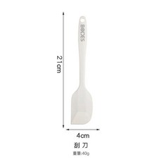 BODES 硅膠刮刀 耐高溫, 1個, 純白硅膠刮刀,耐高溫-食品接觸用