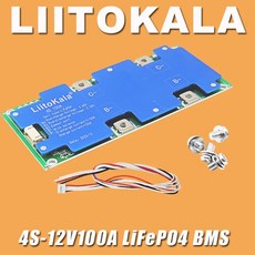 LiitoKala 4S 8S 16S LiFePO4 배터리 밸런스 충전 보드 이퀄라이저 NTC 온도 보호 전동 스쿠터/전기 자전거용, [08] 4S 12V100A BMS