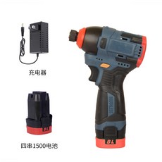 無刷鋰電衝擊起子機 家用電動螺絲刀 小手電鑽 電起子 扳手 電批, 1個, 四節一電