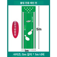 대형 볼링 핀 소품 세트 스포츠게임 볼링핀 공 게임, 1개, 그린 트랙 천 5m x 1m 가방