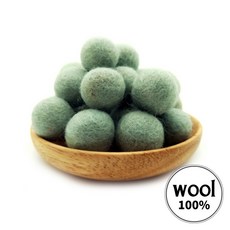 아트위브 DIY 2cm 울 칼라 양모볼 펠트 공예 양모공 폼폼이 만들기 재료, 10개, 31. 민트 (2cm)