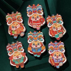 2025 蛇年紅包 卡通創意兒童春節新年過年紅包 門利是封, 1個, 【鐳射卡通】亜龍年髮財款,牜寺【到手6個】一共1包