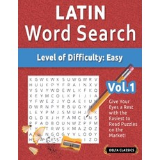 (영문도서) Latin Word Search - Level of Difficulty: Easy - Vol.1 - Delta Classics - Give Y... Paperback, Linguas Classics, English, 9798349006586