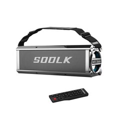 (現貨)(商家很推薦)聲萊客SODLK T200 PLUS 120W藍芽音箱超大功率低音砲金剛設計無麥克風可串聯, 黑灰附遙控器