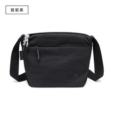 黑色單肩斜挎包, 如圖所示