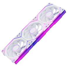 페이버컴퓨터 Asiahorse NYOTA Ultra ARGB 120mm 쿨러팬 PC모듈팬, 3개, 화이트, NYOYA Ultra 리버스
