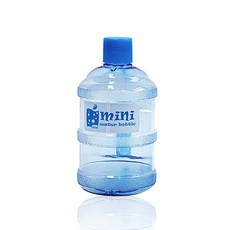 미니생수병 물통 480ml 650ml 1L 미니정수기병 손잡이물통, 블루