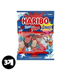 하리보젤리 사우어 USA 스타&스트라이프, 3개, 175g