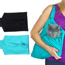 고양이 이동가방 방수 슬링백 반려동물 고양이펫 어깨 안전 미용 워시 보조 시백 목욕 이워, 블랙