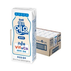 헬로 매일유업 엔요 플레인24팩 아이 수 매점 팩 주스 학생 음료 간식 우유 간편, 200ml, 24팩