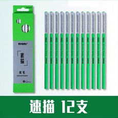 尼奧尼炭筆素描碳筆套裝 美術生專用繪畫筆 軟碳鉛筆速寫筆 清倉特惠, 專業級素描（12支裝）一盒, 1個