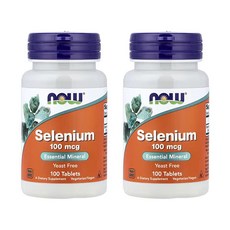 나우푸드 2개X 셀레늄 100mcg 100정, 2개