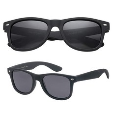 PolarSpex 아동용 선글라스-편광 여아 및 남아용 선글라스-깨지지 않는 프레임이 있는 멋진 유아용 선글라스-고양이 피트 고무 블랙 | 편광 스모크