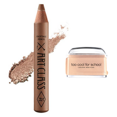 too cool for school 臥蠶筆 立體輪廓眼影筆 打亮, 原廠米色削筆器+13 Tender Brown, 1個