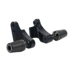 오토바이 낙하 방지 프레임 슬라이더 페어링 가드 스즈키 GSXR1000 GSX-R1000 2017- 용 충돌 패드 보호대, Titanium, 1개