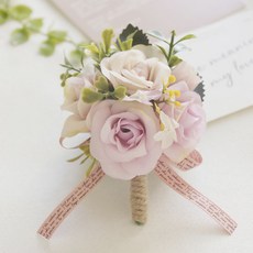 봄부쿠 조화 꽃코사지 행사용 남자 부토니에 꽃사지, 1개, 03 코사지