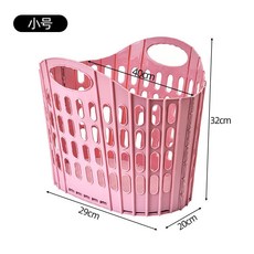 桃園出貨 家用髒衣籃可摺疊髒衣簍衛生間衣服收納洗澡壁掛洗衣神器放髒浴室, 靚麗粉【小號】