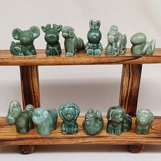 도자기 십이지신 인형 시리즈 소품 12지신 동물 장식 인테리어, 호랑이