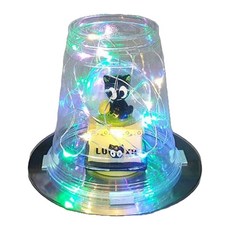 돌봄교실 창작미술 고양이 조명등 만들기 5인용/ 과학DIY 학교기관 회로이용 학습완구, 1세트