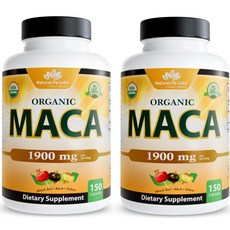 NaturaLife Labs 마카 루트 추출물 영양제 캡슐 미국 직배송, 150정, 2개