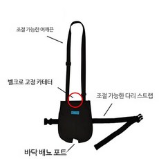 소변주머니 소변통 소변뱅 배액 홀덩 환자 배변보조소변 가방 1.브라운과 화이트... 1개