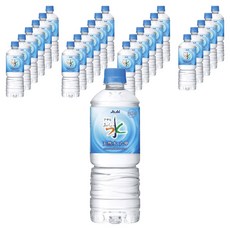 Asahi 맛있는 물 록코 생수 페트병, 24개, 600ml