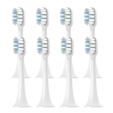 T301/T302/T501/T501C 샤오미 칫솔용 교체용 부드러운, 03 white blue-8PCS