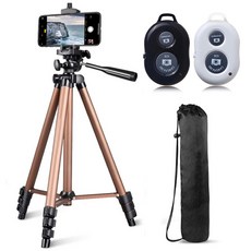 INTO 스마트폰 삼각대 프리미엄 풀세트, 본품 +  스마트폰 홀더 + 리모컨 (블랙)