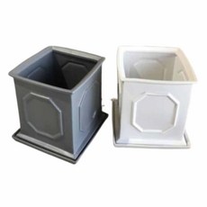 예쁜 사각 도자기 조화 도기 화분