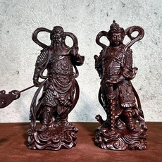 黑檀木 伽藍韋陀 菩薩 擺件, 如圖所示, 1個