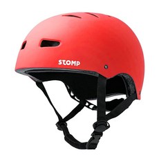 STOMP 스케이트보드 헬멧 - 탈착식 라이너 환기 멀티 스포츠 스쿠터 인라인 스케이팅 청소년 및 성인용 (매트 퍼플 라지), 매트 레드