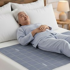 웰메디 보송보송 완벽 방수 안심 방수패드 2종, 그레이(스트라이프)