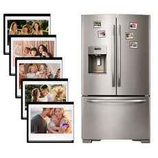 HIYQIN 인스탁스 와이드 필름용 마그네틱 포토 프레임 10팩 폴라로이드 사진 8.9 x 10.8cm(3.5 4.25인치) 냉장고 디스플레이용 400 300 210에 적합