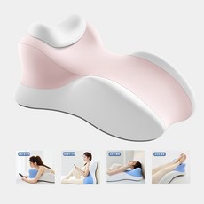 DREAM STORE 메모리폼 기능성 휴식 다리 베개 경추베개 엎드려자는 베개 쿠션, 58*35*23센티미터, 핑크