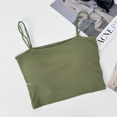 爆款平口細肩帶Bra top 涼感 小可愛 背心 胸墊可拆式 秋冬上衣