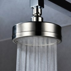 팝플랍 해바라기 고압 샤워기 헤드, 대형, 1개, 실버 대형