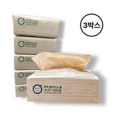 깨끗한나라 톡톡 뽑아쓰는 무표백 키친타올, 100매, 3박스