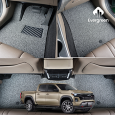 콜로라도 코일매트 발판 발매트, 콜로라도 (2019.8~2024.6), [일반매트] 운전석, 그레이