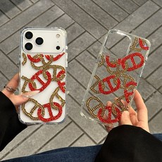 투명 아크릴 휴대폰 케이스 애플 기기용17PROMAX 큐빅 보호 케이스13/14고급16/17