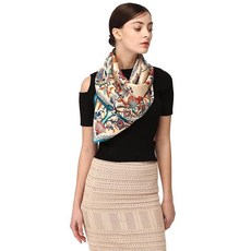 Jeelow 100% 고급스러운 멀베리 실크 엑스트라 라지 스퀘어 스카프 숄 랩 여성용 16 Mommes 106.7 x 106.7cm 이브닝 드레스 그린 스프링 140717, 우아한 그린