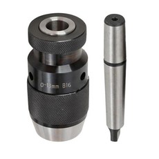 루정양 0-13mm 드릴 스틸 휴대용 척 내구성 라이브 센터 MT2-B16 식목 도구, 블랙, 탄소강, 1개