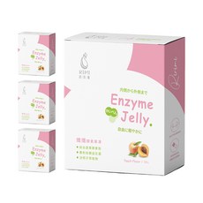 日日縻 纖纖酵素果凍-水蜜桃風味 促進腸道蠕動 改善消化 獨立包裝方便攜帶, 4套, 15份