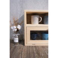 八刀草 日式鄉村風 zakka 單格收納櫃 展示架 實用收納盒 木製收納 臥室辦公室房間收納置物櫃居家送禮