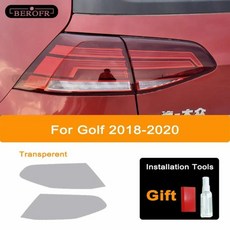 골프 자동차 헤드라이트 블랙 보호 필름 테일라이트 투명 스티커, 6. Golf 18-20 T T, 1개