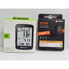 Bryton Rider 17E GPS 中文碼錶 邁金 S314 雙模 速度 踏頻感應器 H303 雙模心率傳感器, 1個, 17E碼錶+S314雙模速度踏頻感應器