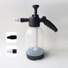 세차 스프레이 병 핸드 펌프 자동 세척 빠른 연결 폼 건 조정 노즐 자동차 청소용 비누 분무기, 1개