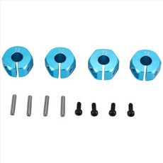 RC 블루 알루미늄 7.0 휠 헥스 헥스 12mm 드라이브 핀 나사 4p HSP HPI Tamiya CA, 파란색