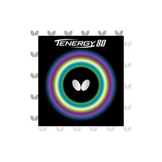 버터플라이(Butterfly) 탁구 라버 테너지 80 뒷소프트 텐션 (스핀) 05930 레드 특두께