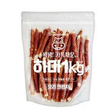 하마 오리크런치 1kg 대용량 강아지 사사미 애견간식, 1개