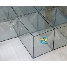 欣欣水族 O21 四方開放缸 30*20*24 (1尺加大) 5mm光邊 防震墊 魚缸, 1個